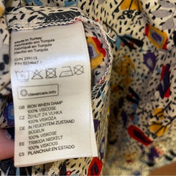 H&M Long Sleeve Multi-Colored Dress Size 2 - Picture 5 of 5